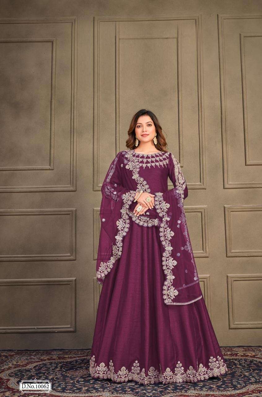 anjubaa vol 6 designer art silk suit 