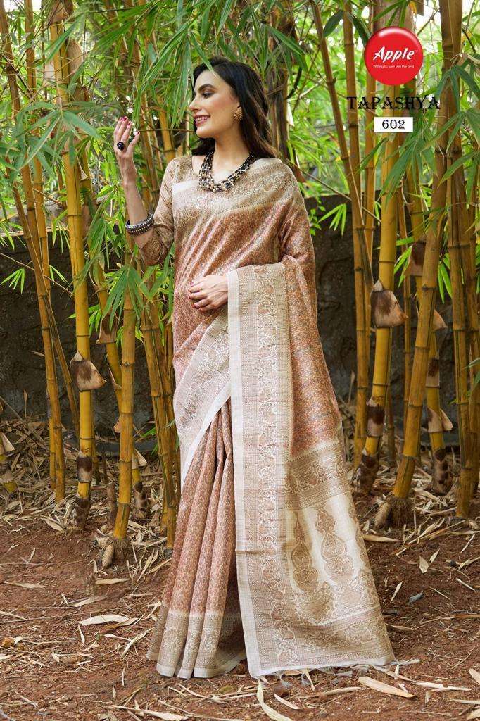 apple tapashya vol 6 series 601-608 sufi silk saree 