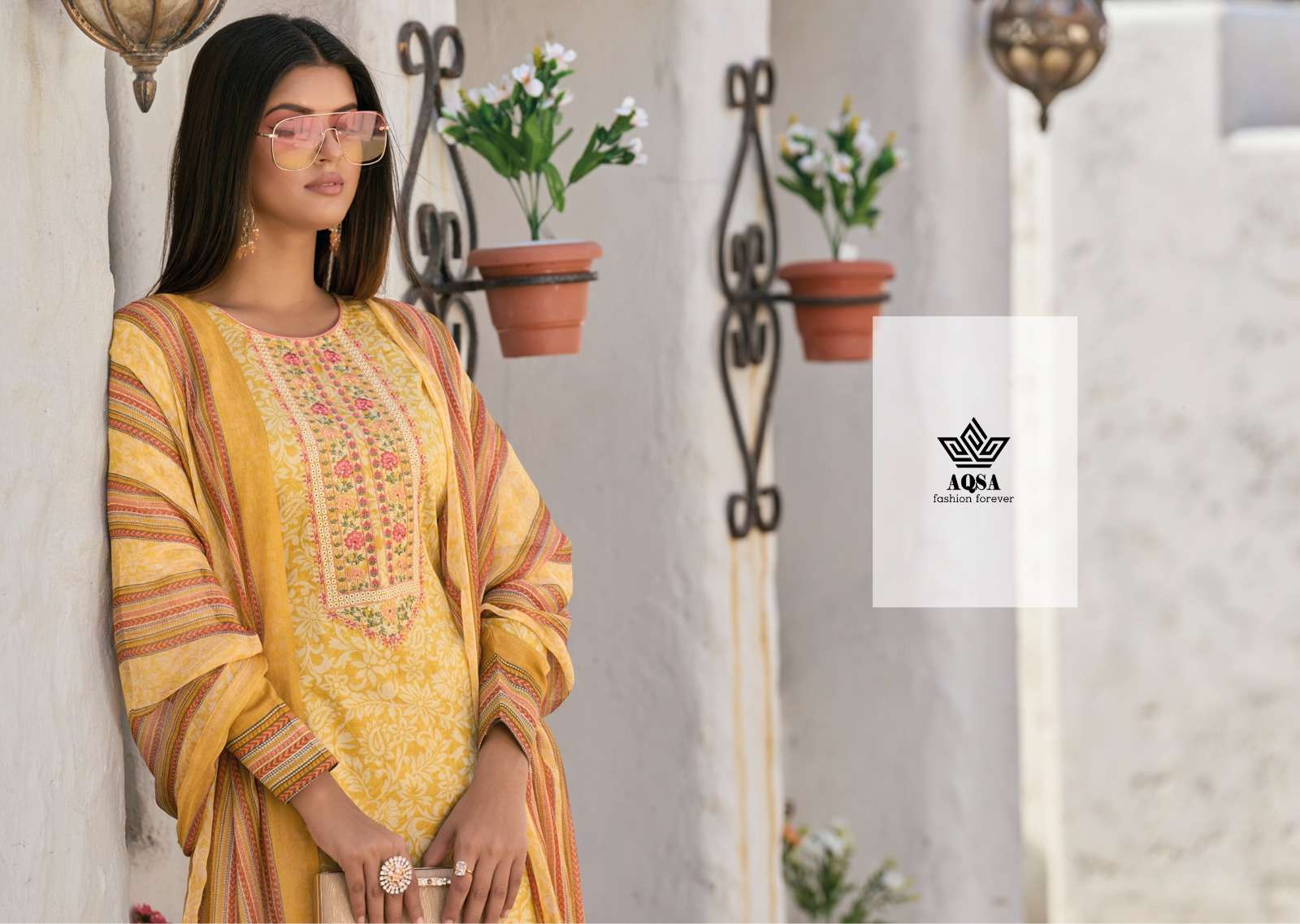 aqsa ayesha series 2001-2006 pure jam cotton suit 