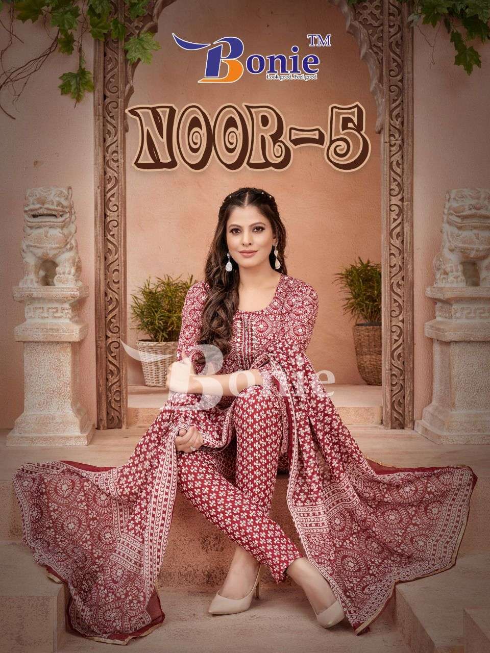 bonie noor-5 series 5001-5005 cotton readymade suit 