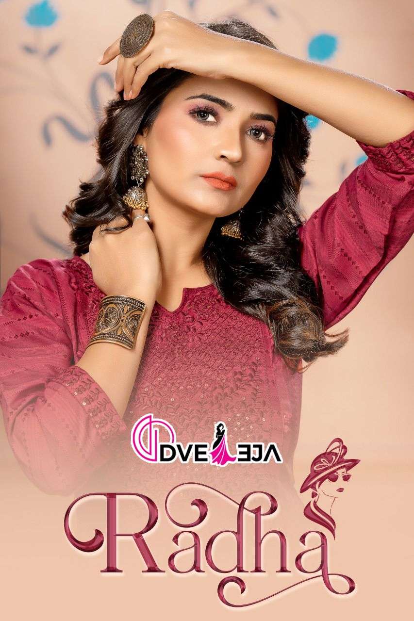 dveeja radha vol 1 series 101-106 rayon dobby kurti 