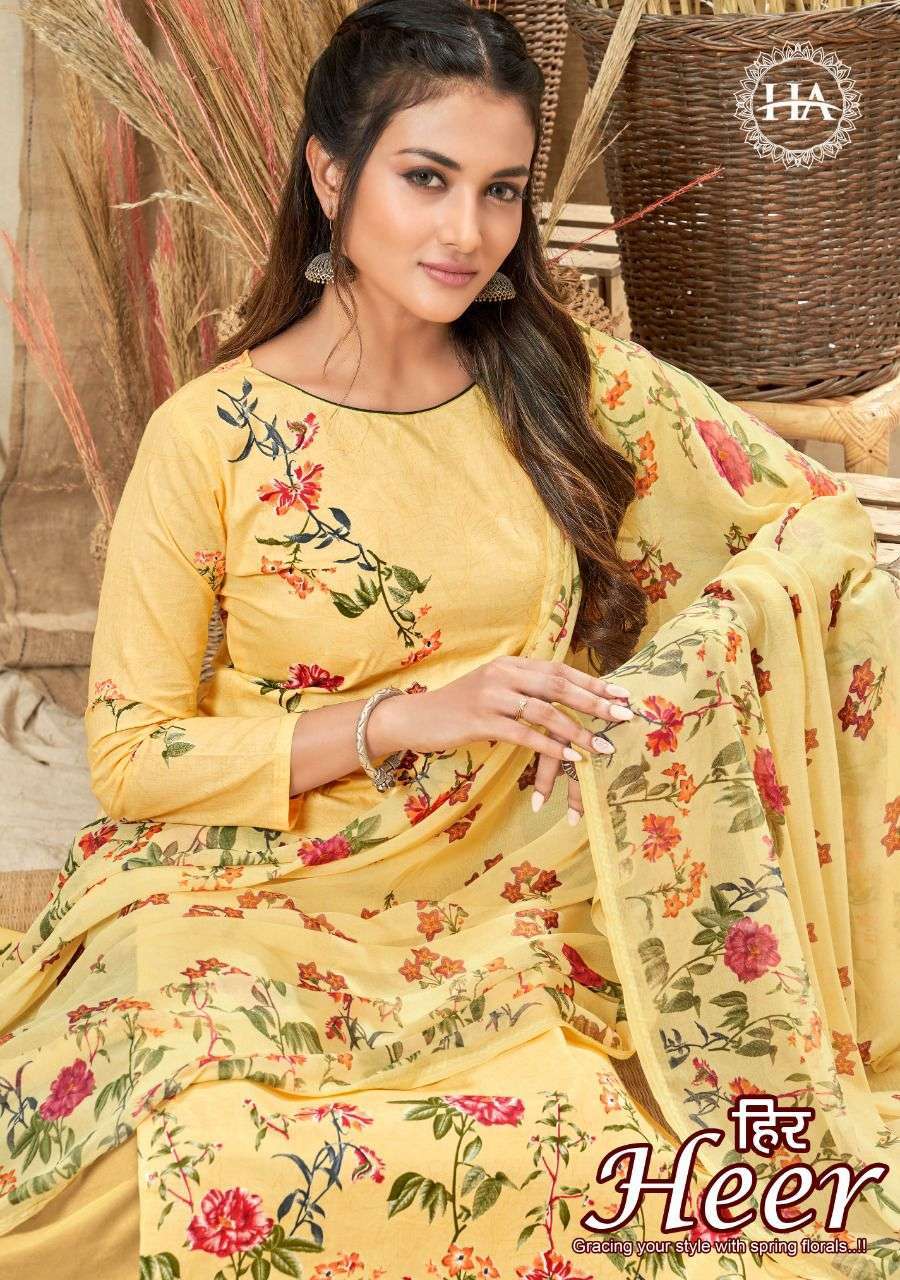 harshit fashion heer series 966001-96008 Fine Cambric suit