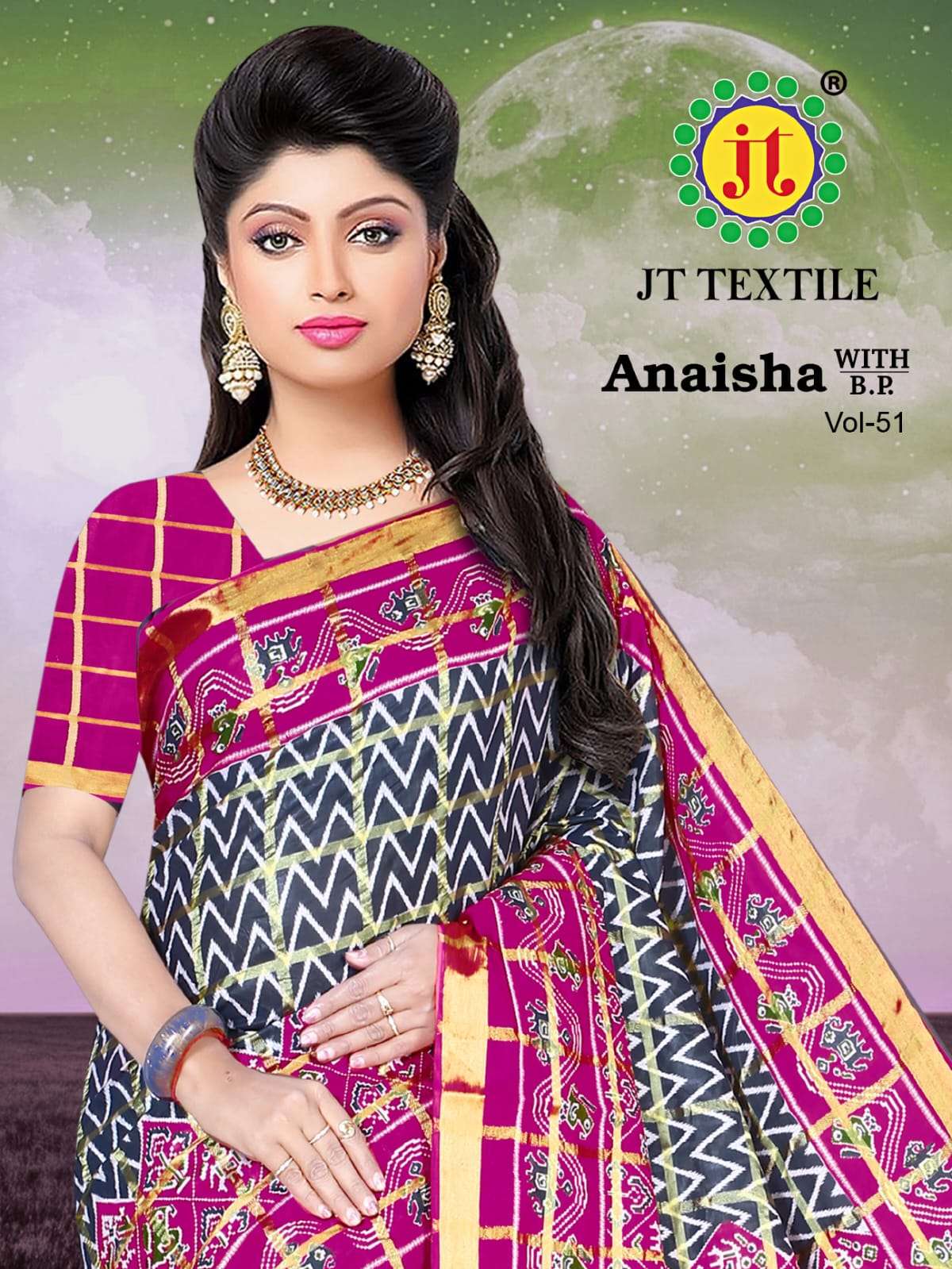 Jt Anaisha Vol-51 series 51001-51010 Pure Cotton saree