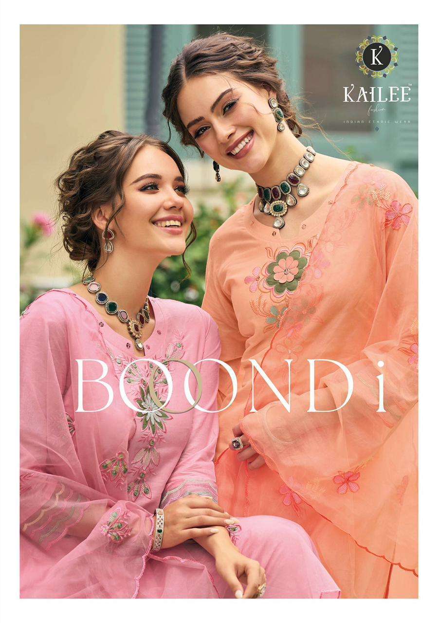 kailee boondi series 40011-40016 pure cotton readymade suit