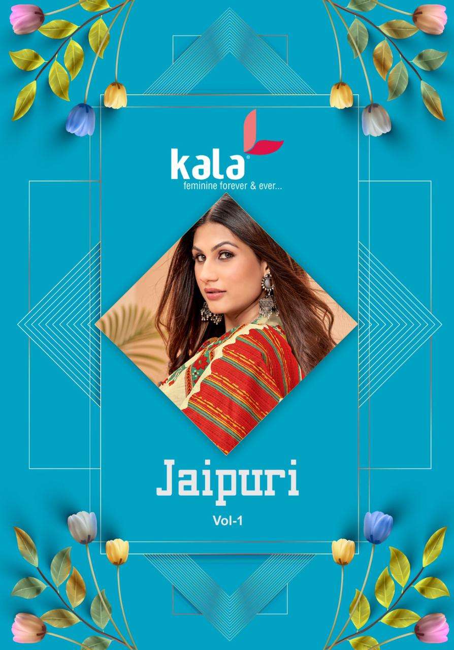 Kala Jaipuri Vol-1 series 4401-4412 Pure Cotton suit