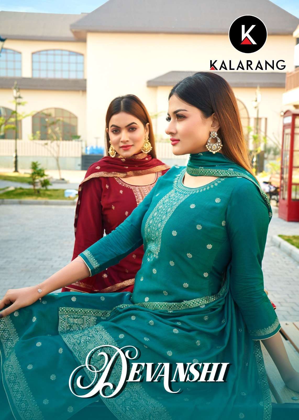 kalarang devanshi series 10461-10466 Pure Muslin dola jacquard suit 