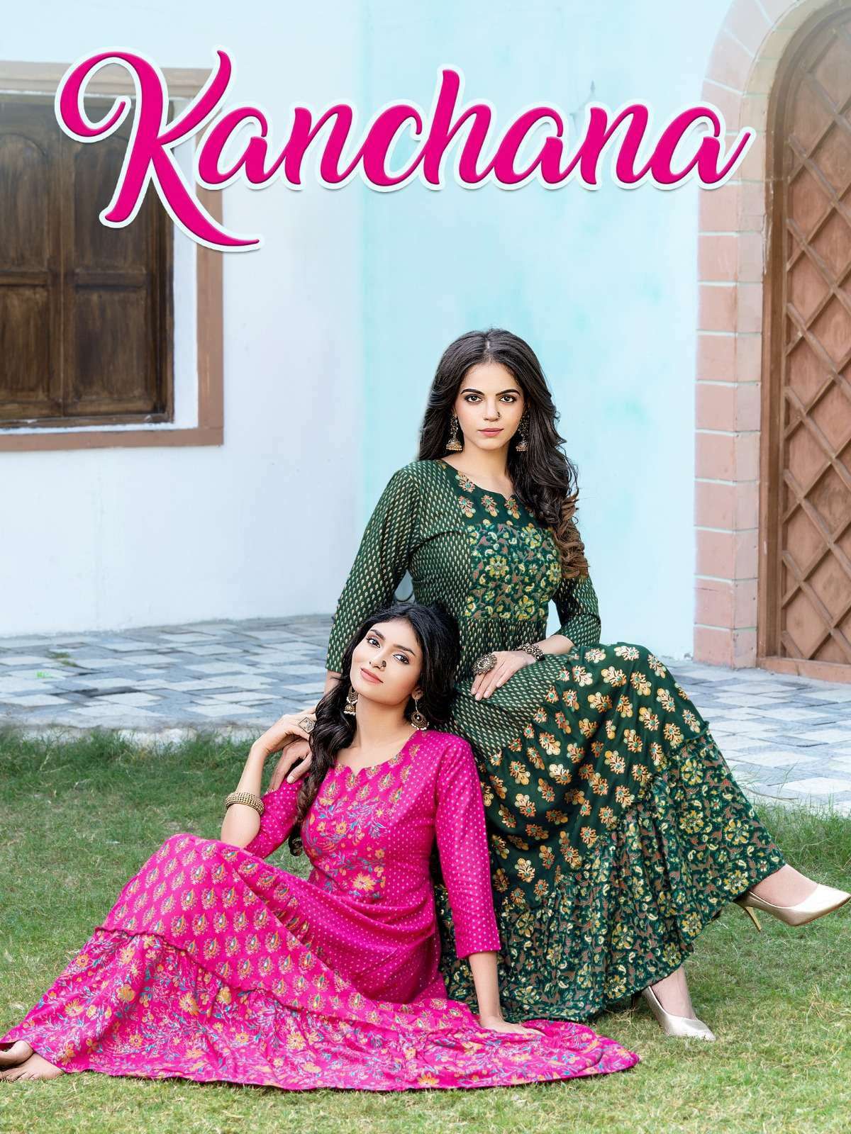 kanchana series 101-108  Pure Rayon 14kg kurti 