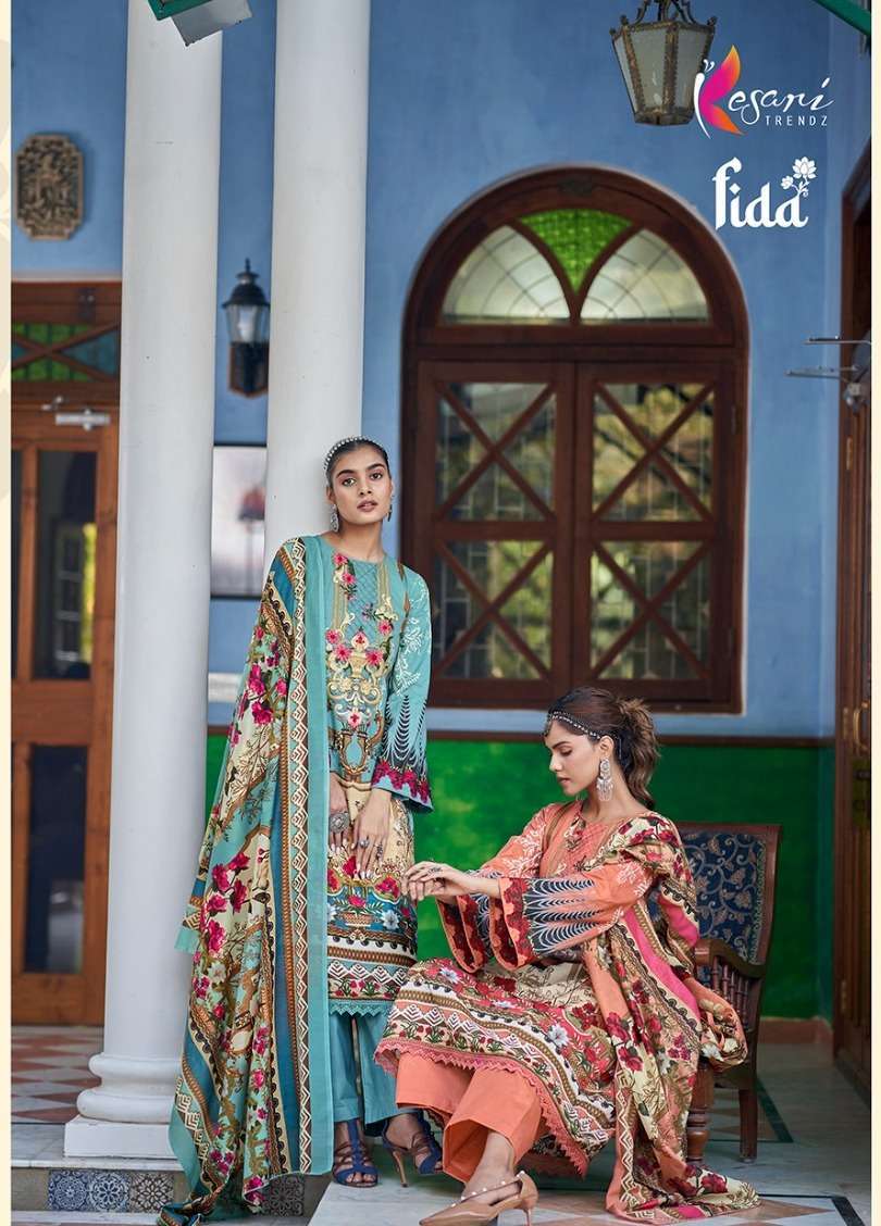 kesari trendz fida series 991-998 pure lawn cotton suit 