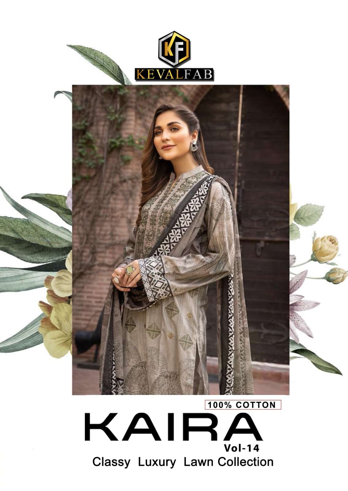 Keval Kaira Vol-14 series 1401-1406 Pure Cotton suit 