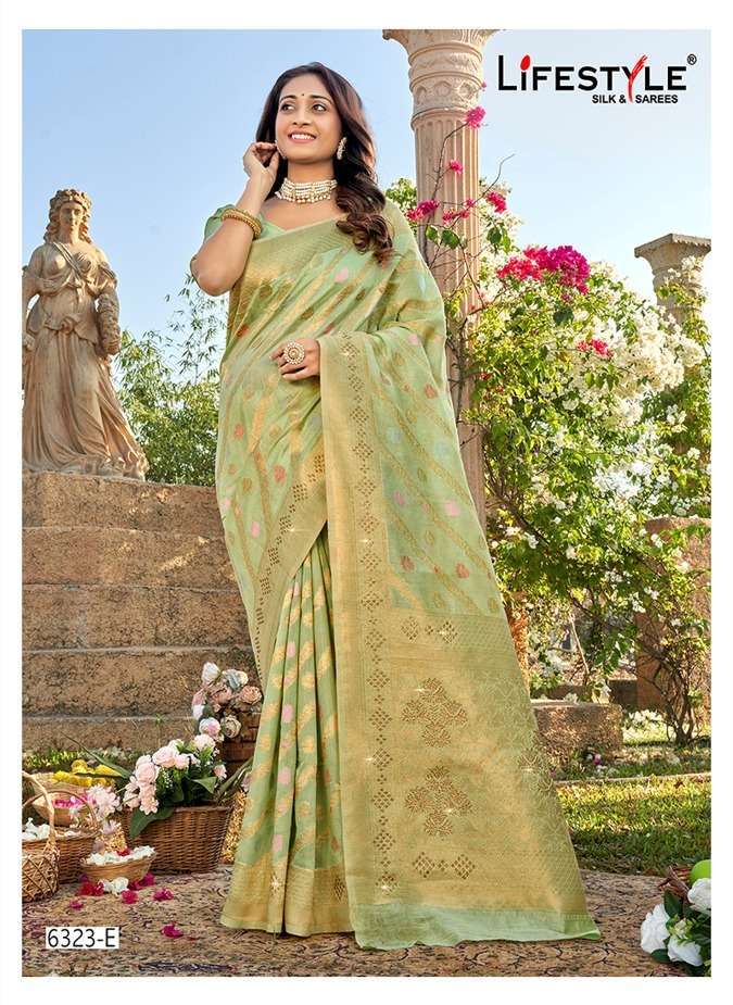 lifestyle 6323 vol 1 chanderi cotton saree