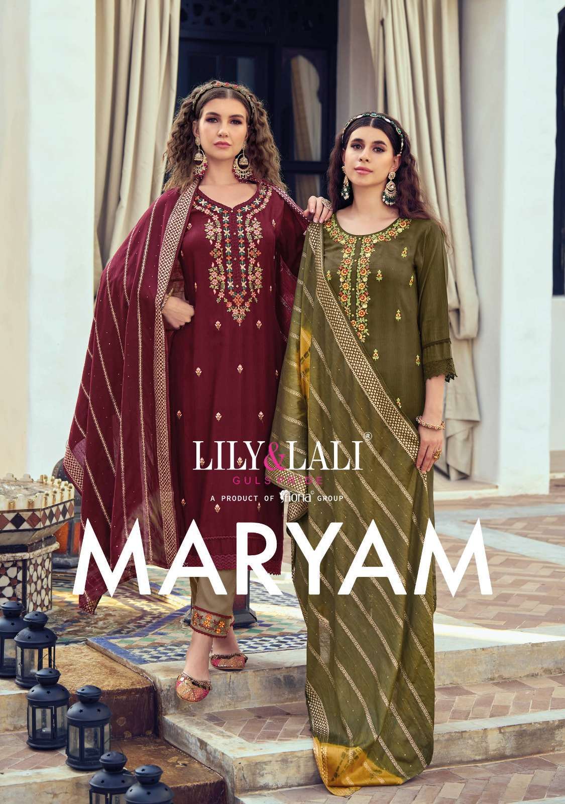 lily & lali maryam series 10801-10806 viscose rayon readymade suit 