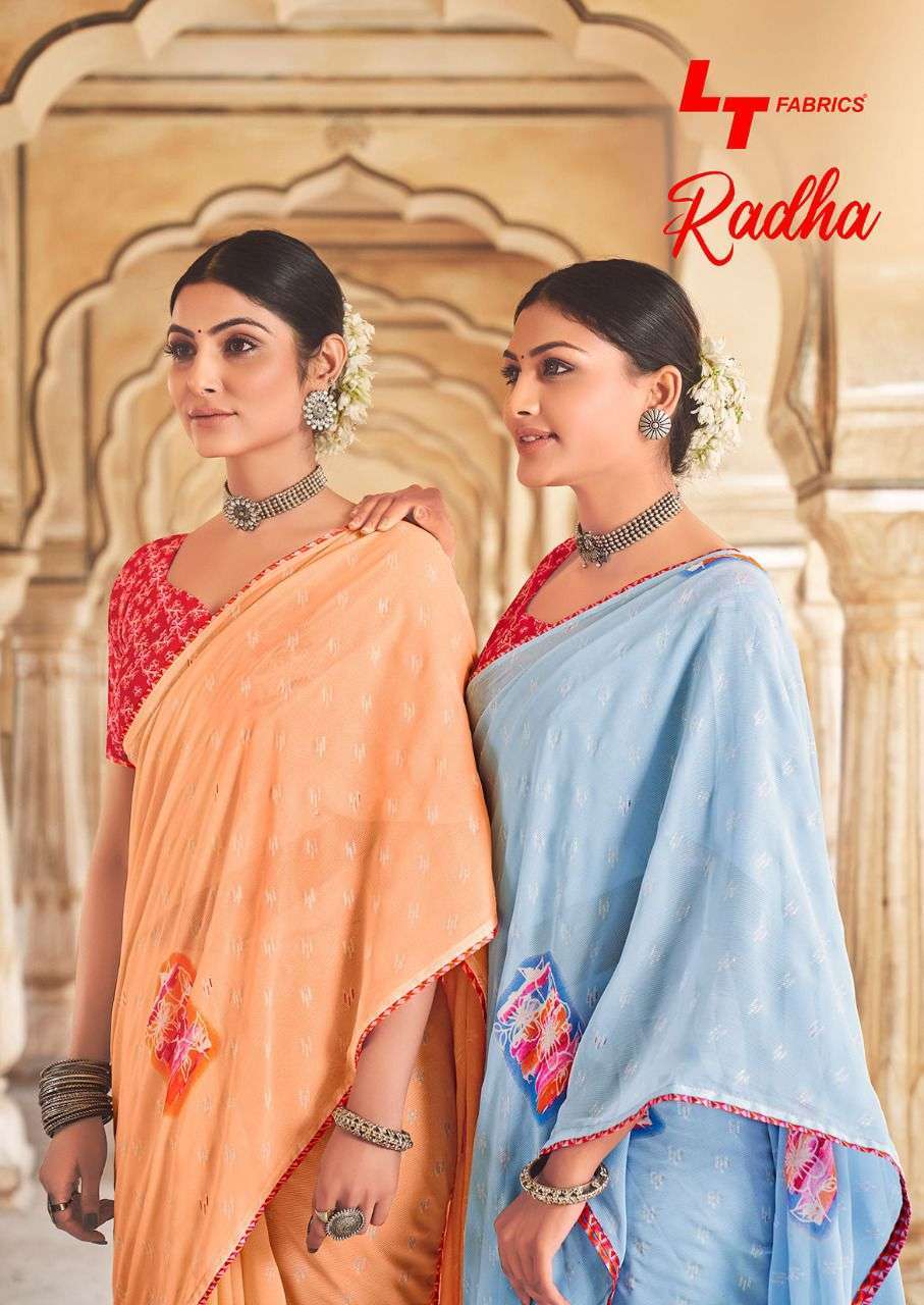 lt fabrics radha series 2921-2930 weightless saree