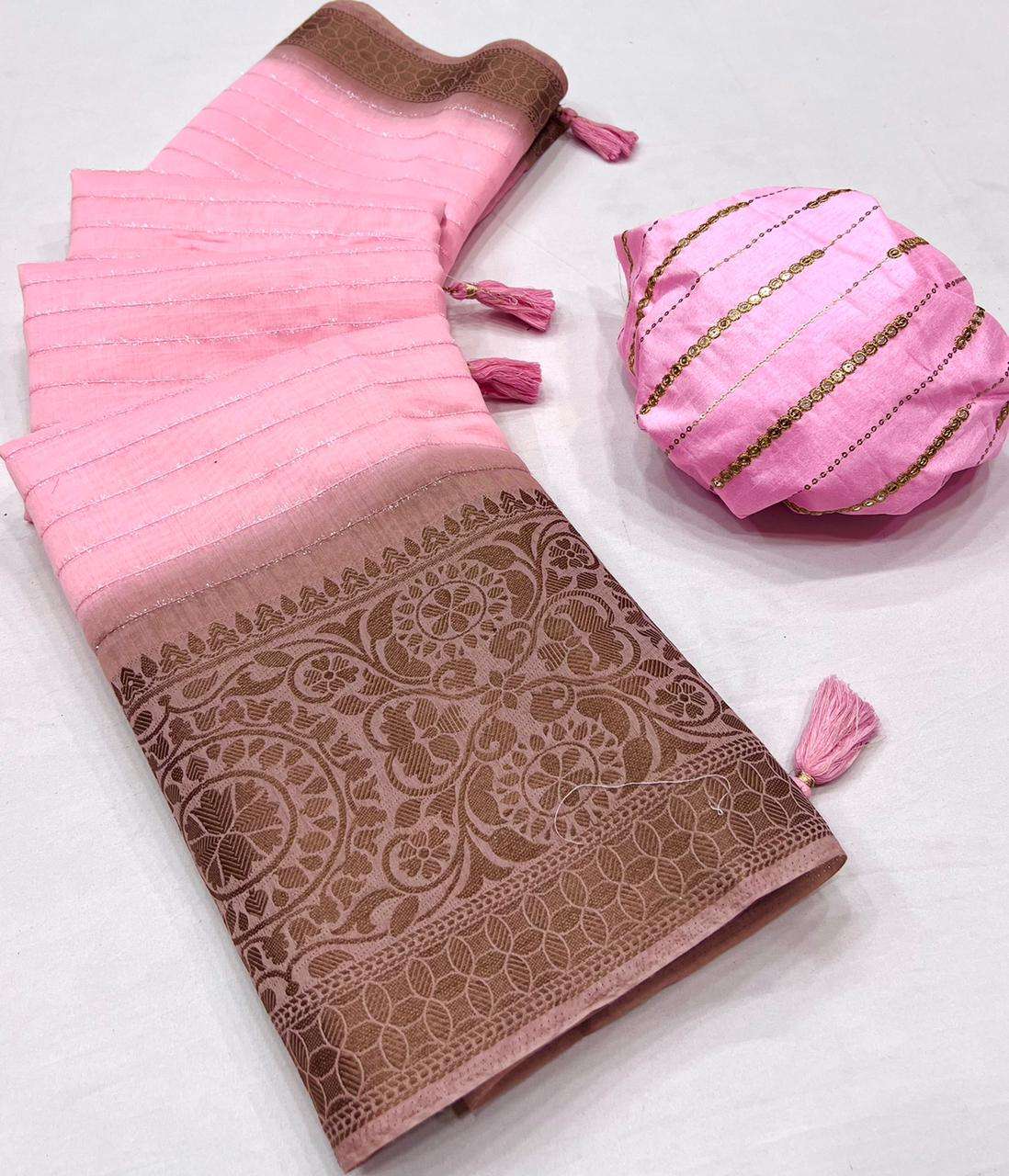 lt saree designer soft cotton silk jacquard saree 