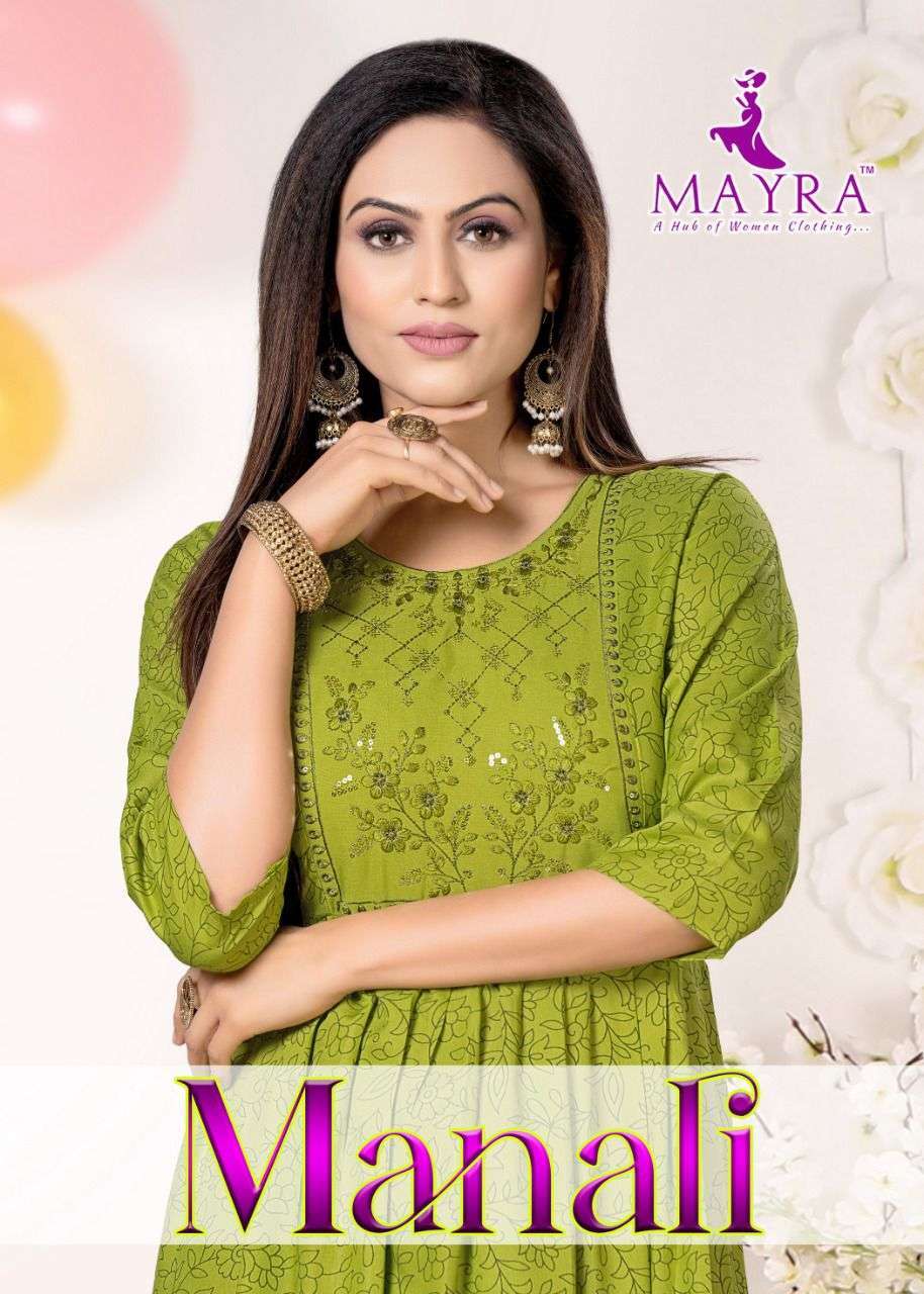 manali series 501-508 Reyon plain 14kg kurti 