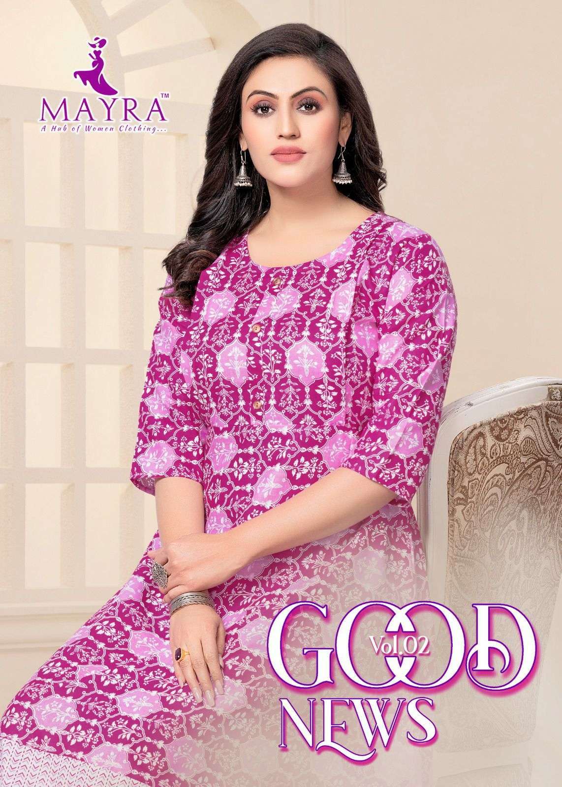 mayra good news vol 2 series 80079-80086 Pure cambric jaipuri cotton kurti