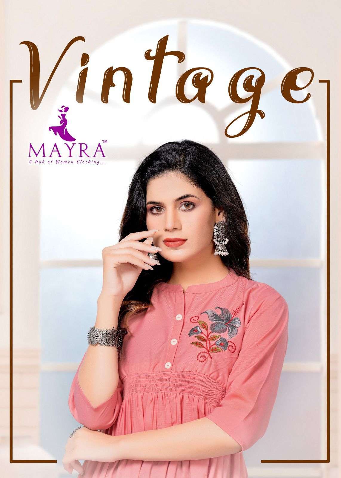 mayra vintage series 80061-80068 fancy bombay viscose kurti 