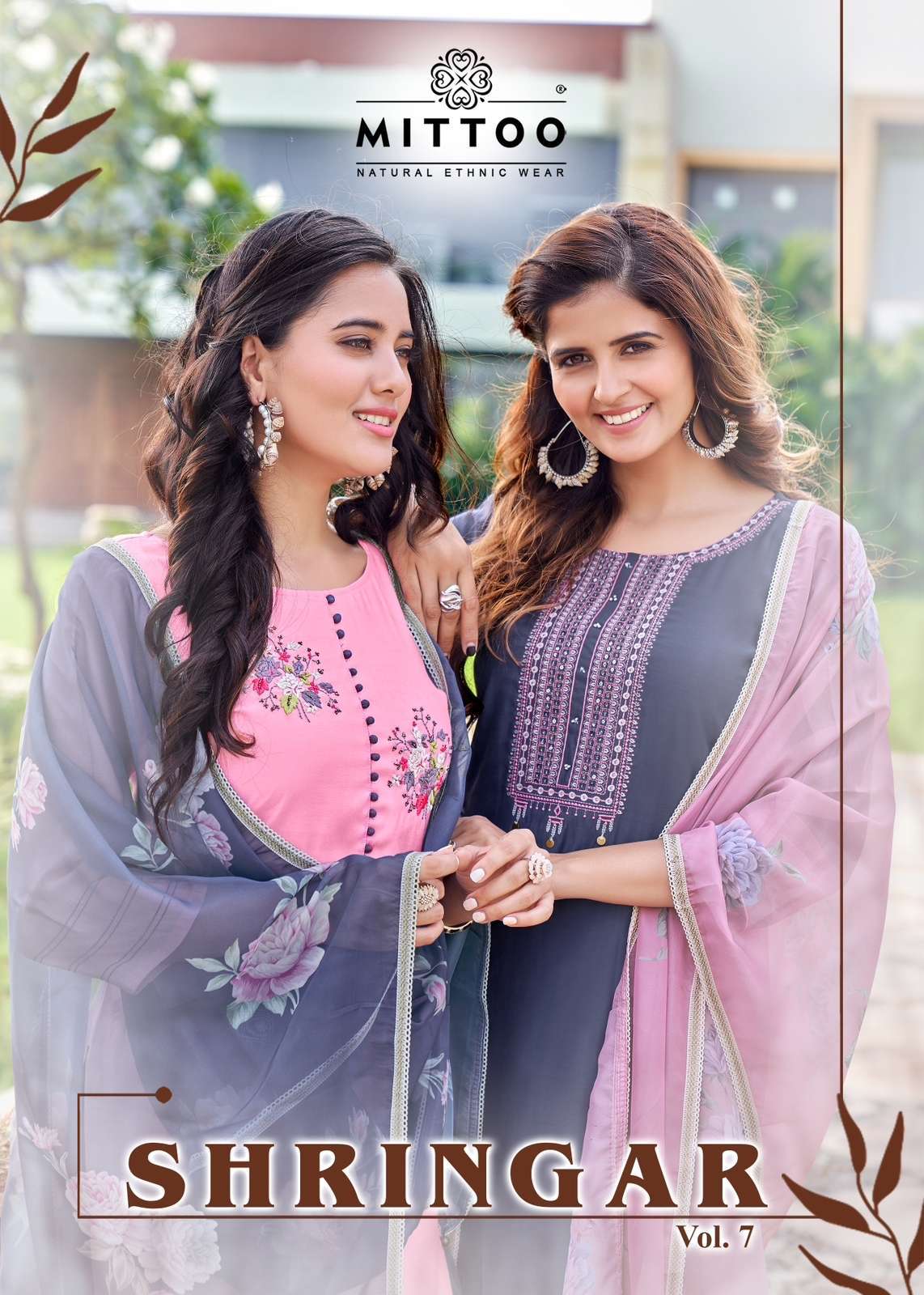 mittoo shringar vol 7 series 1014-1019 viscose weaving readymade suit 