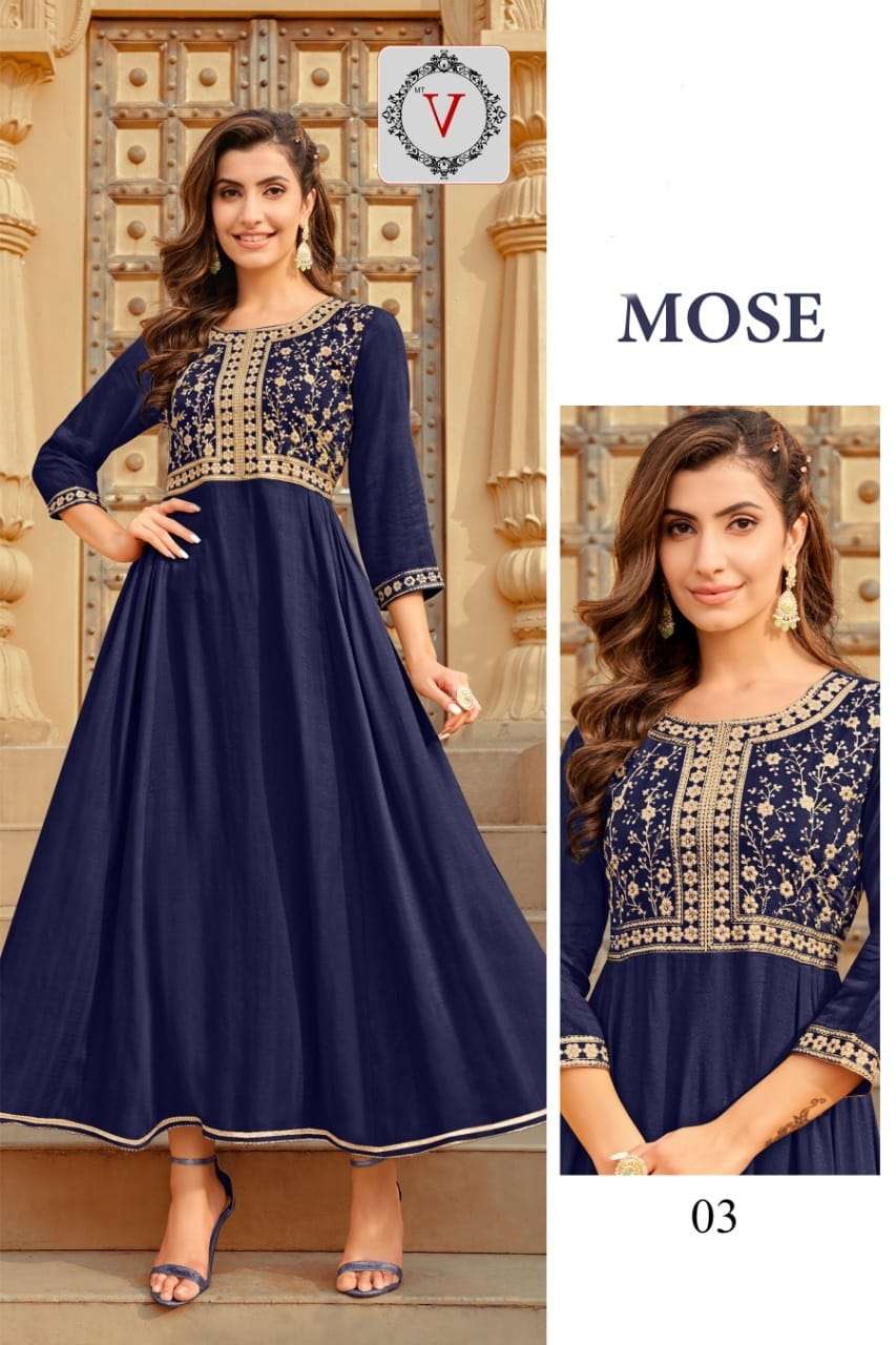 mose designer fancy rayon kurti 