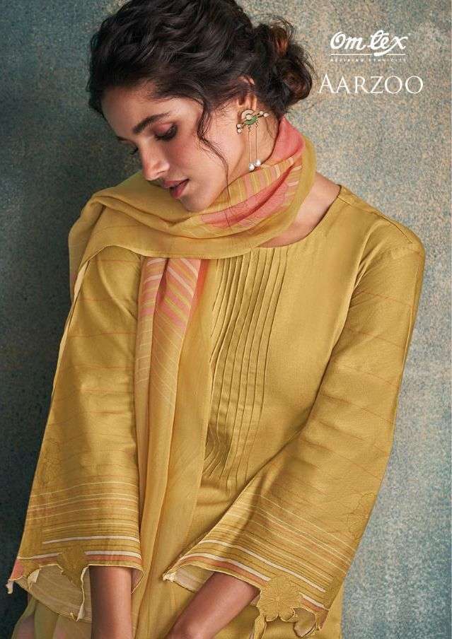 omtex aarzoo series 311-316 cotton satin digital print suit 