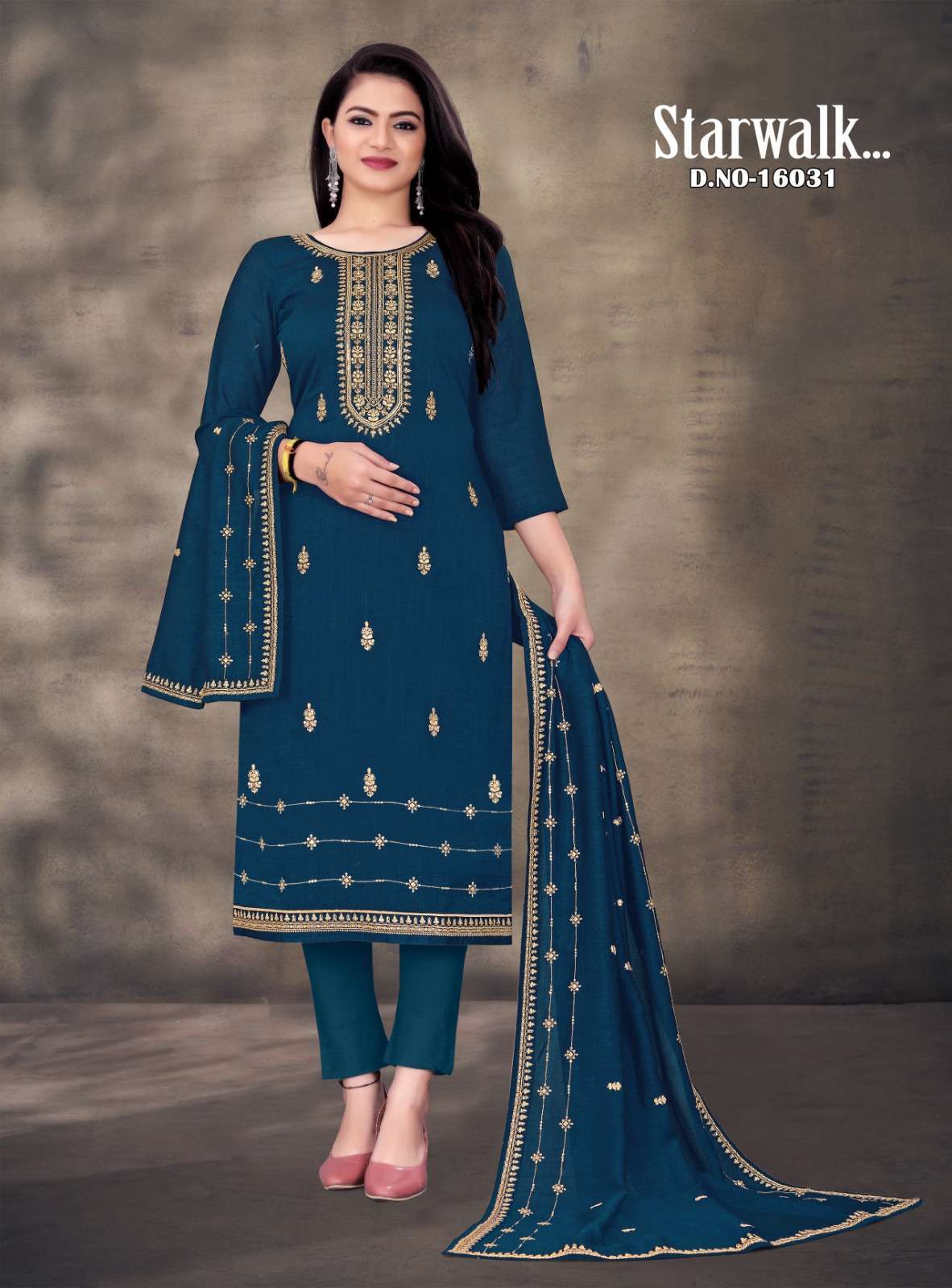 panch ratna starwalk series 16031-16034 Pure Vichitra Silk suit