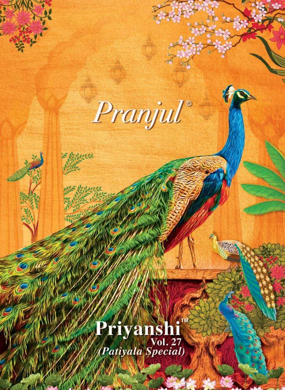 pranjul priyanshi vol 27 series 2701-2730 cotton readymade suit 