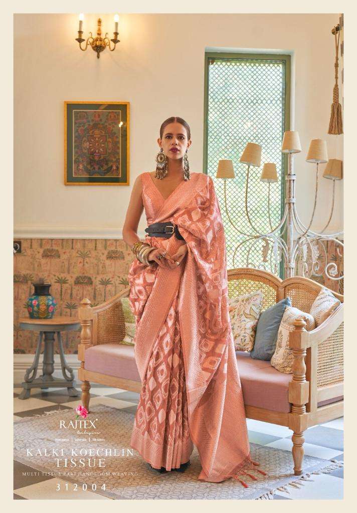 rajtex kalki koechlin tissue series 312001-312006 tissue saree