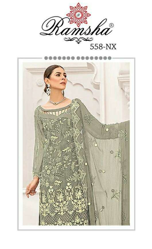 ramsha R-558 nx georgette embroidery suit 