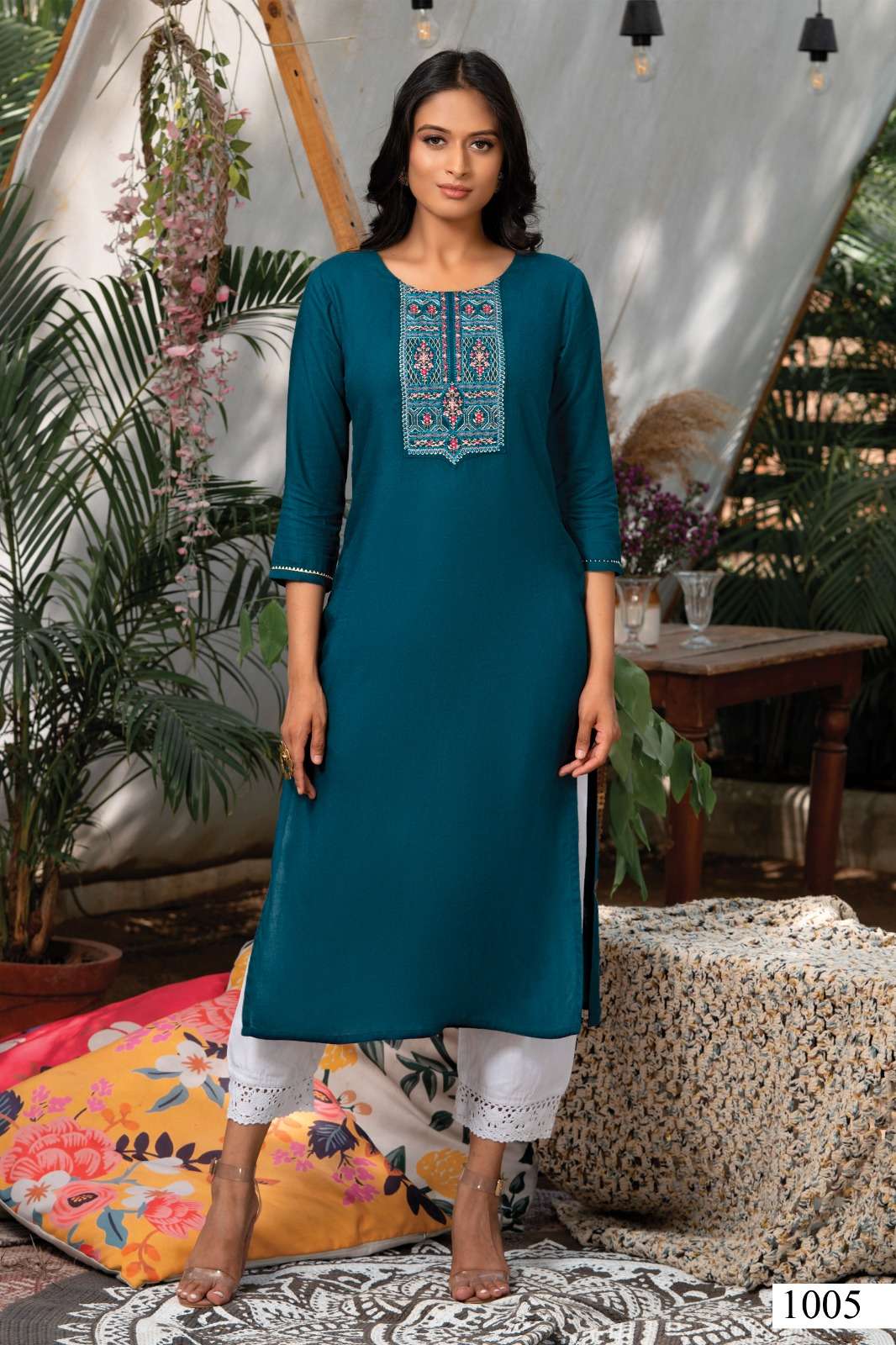 range designer 14 kg rayon slub kurti 