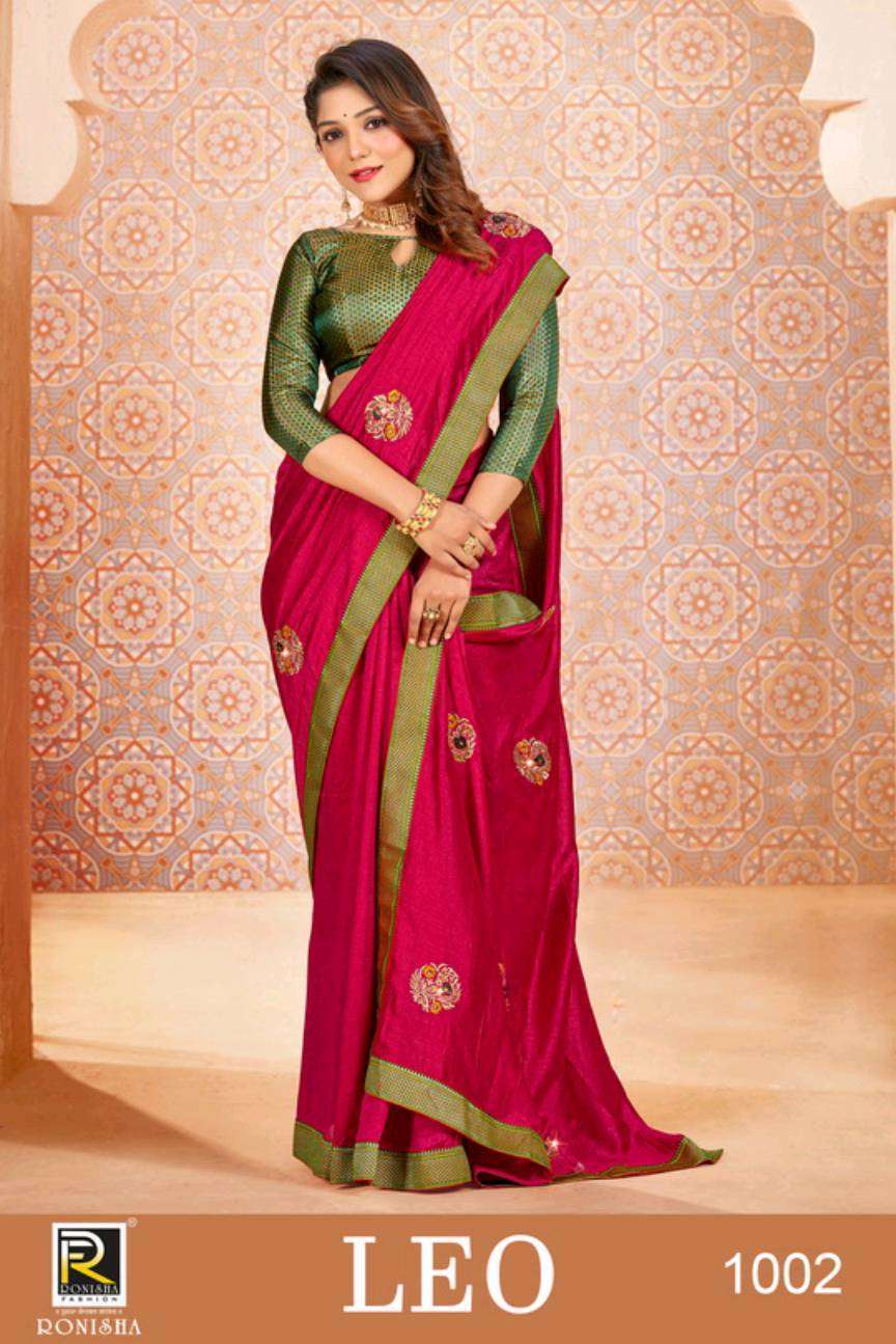 ranjna saree Leo series 1001-1006 vichitra silk saree