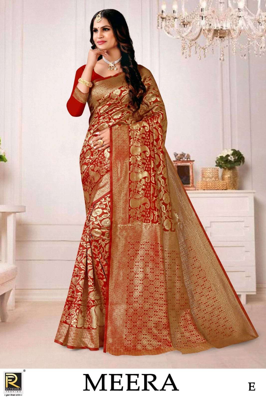 ranjna saree Meera silk embroidery saree