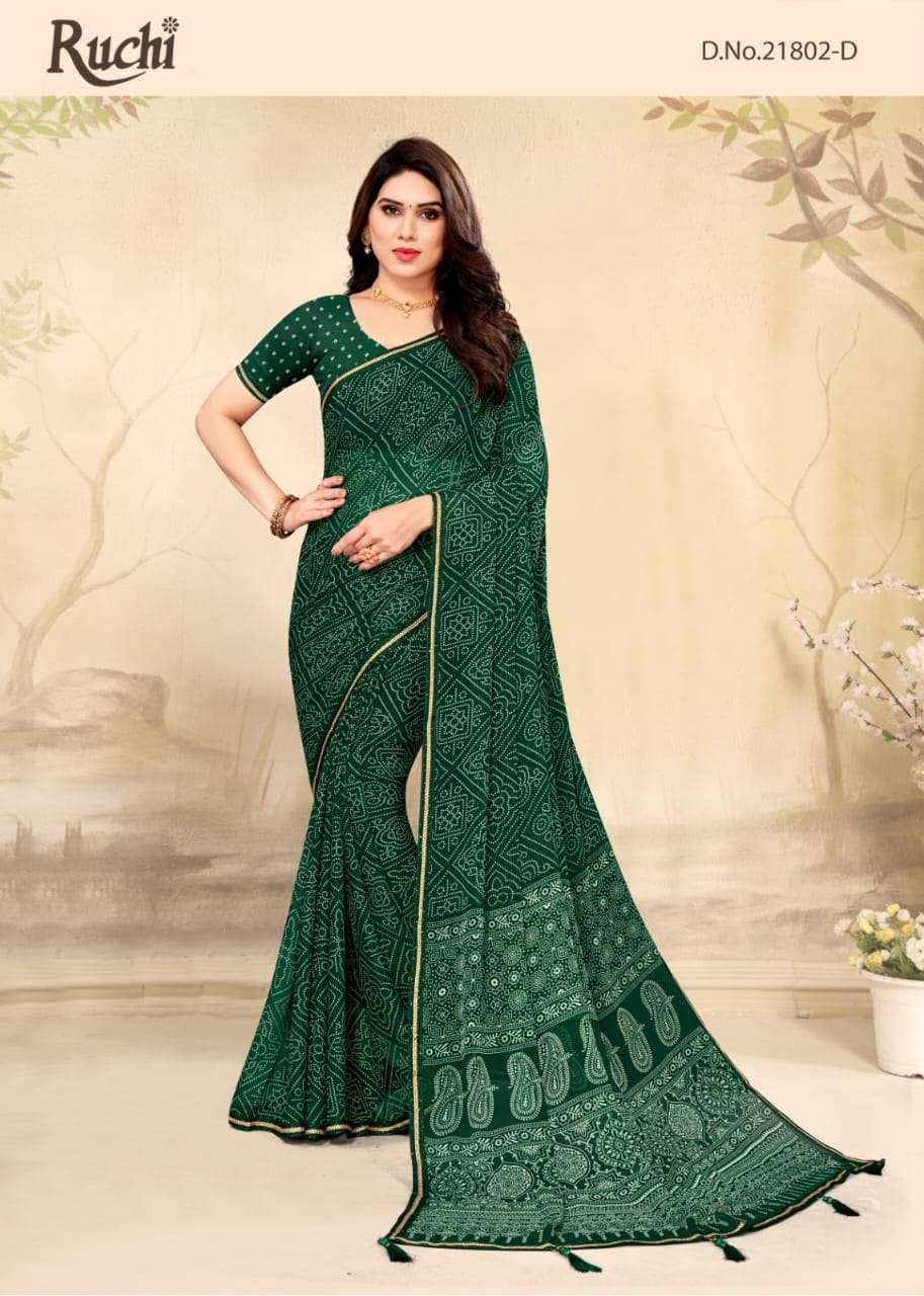 ruchi dhun vol 2 series 21802 chiffon saree