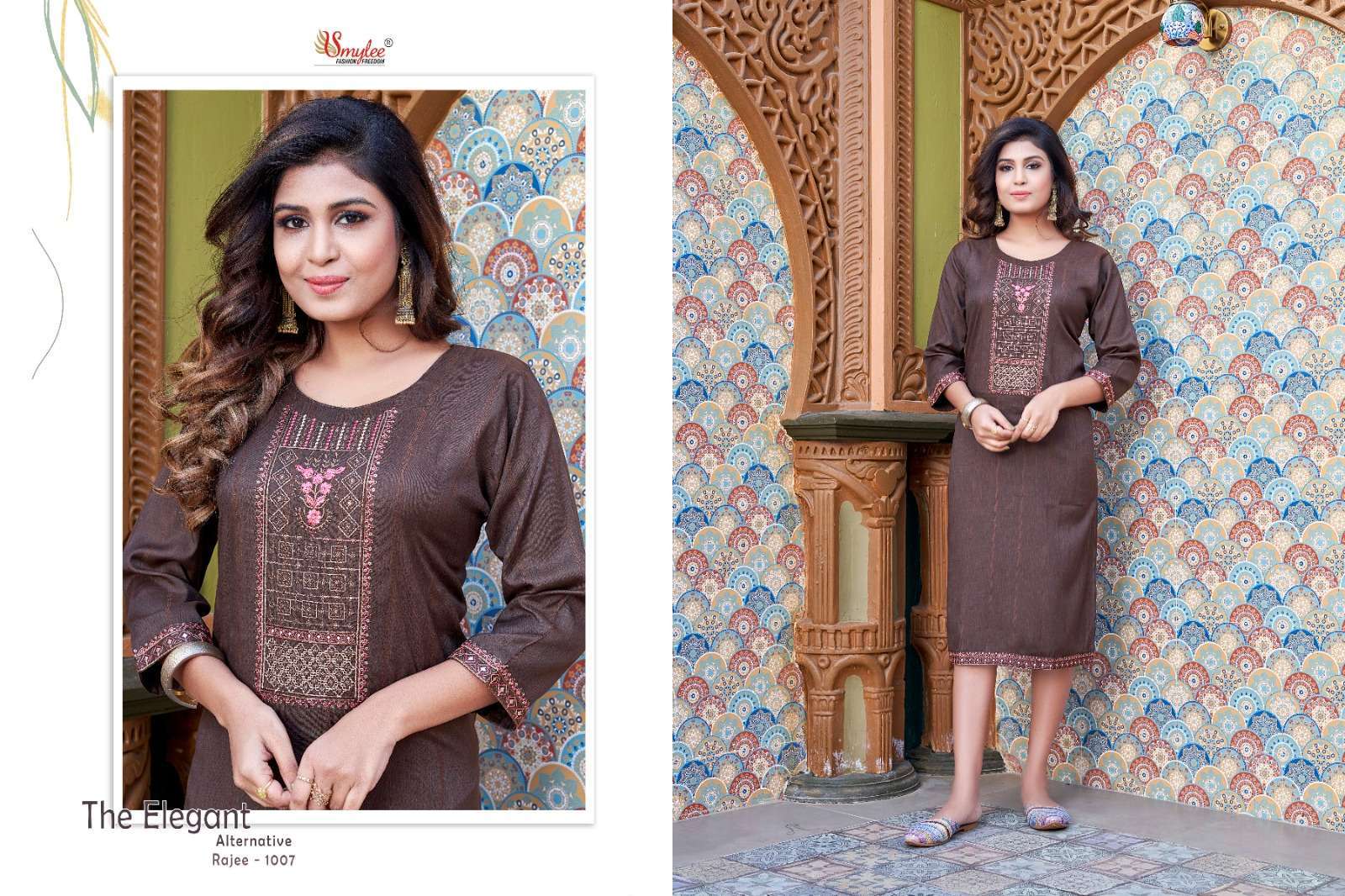 rung rajee series 1001-1008 heavy bombay weaving kurti 