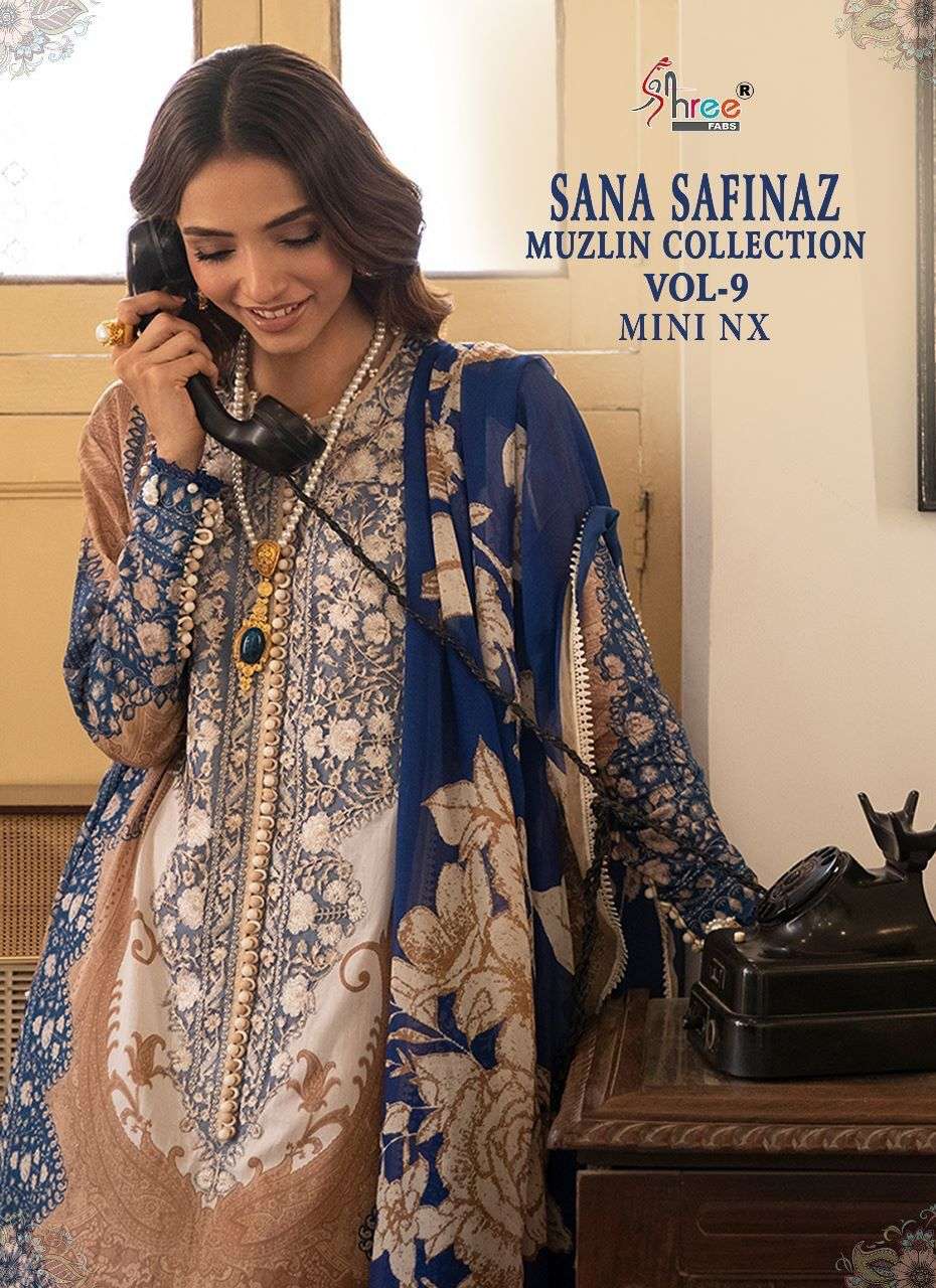 sana safinaz muzlin collection vol 9 designer pure cotton suit 