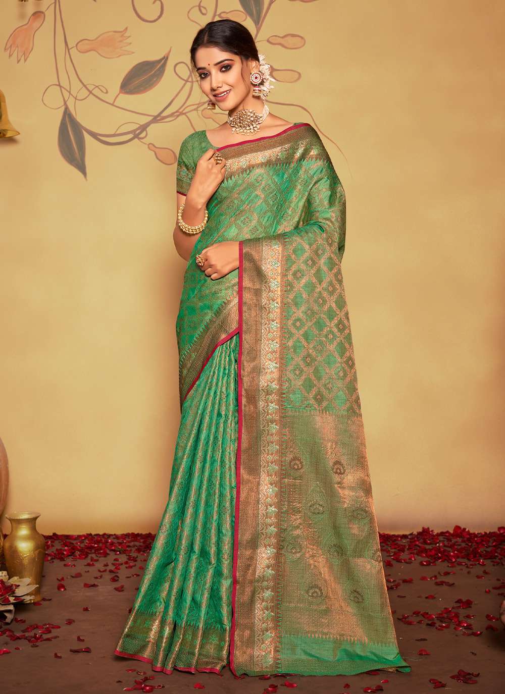 sangam prints manikarnika Banarasi Silk saree