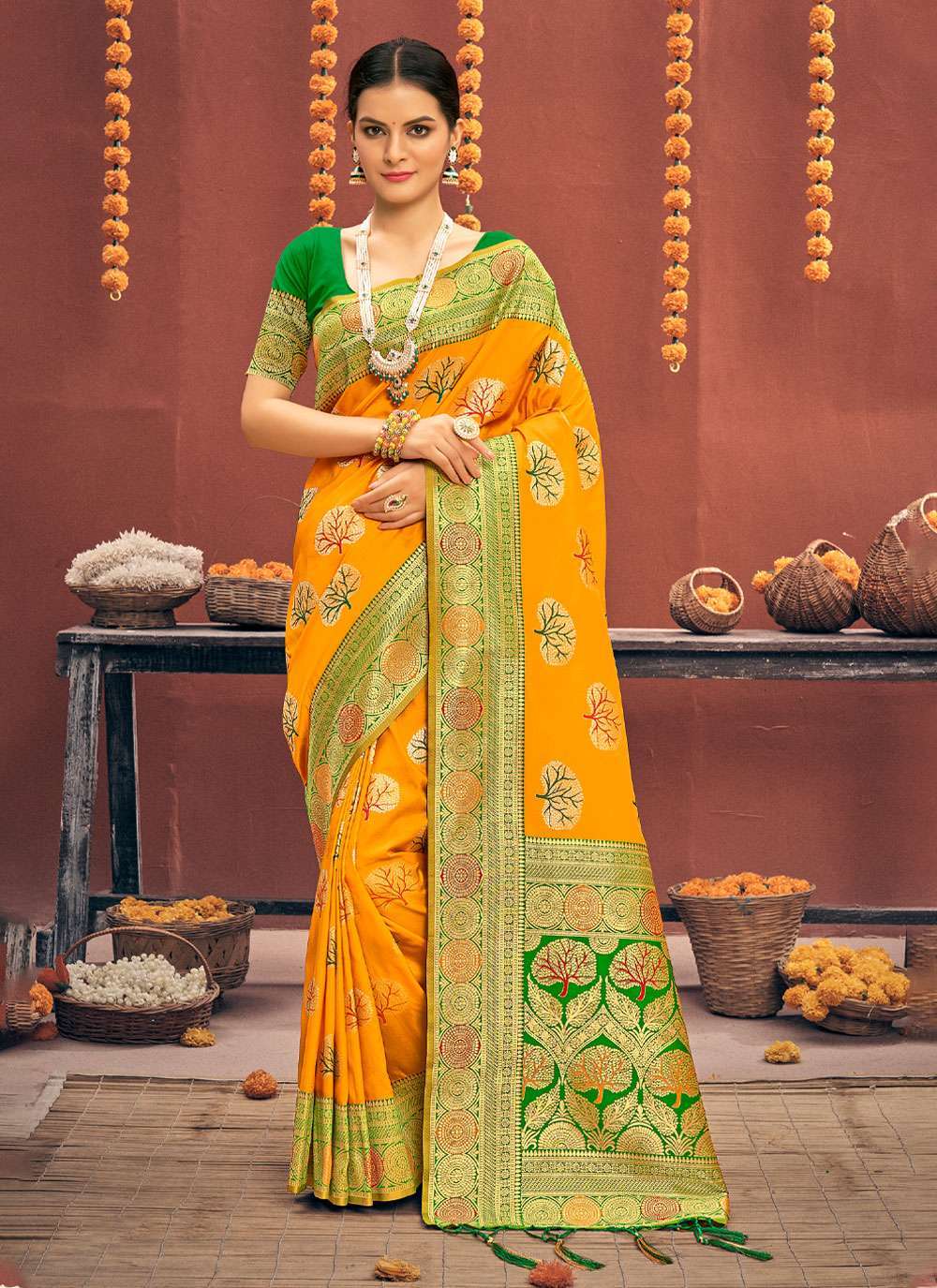 sangam prints sadhna silk Banarasi Silk saree