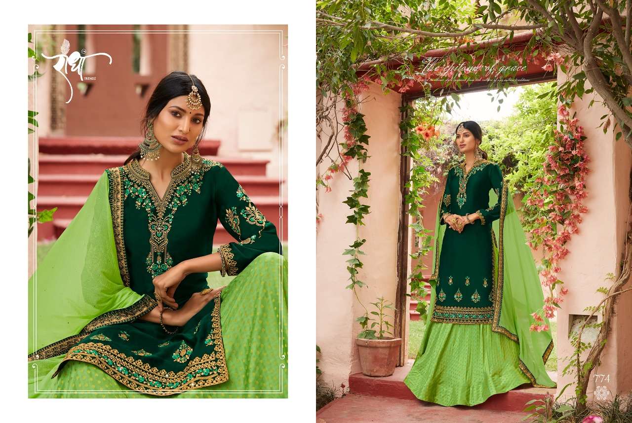 sardarni vol 2 designer georgette satin work suit 