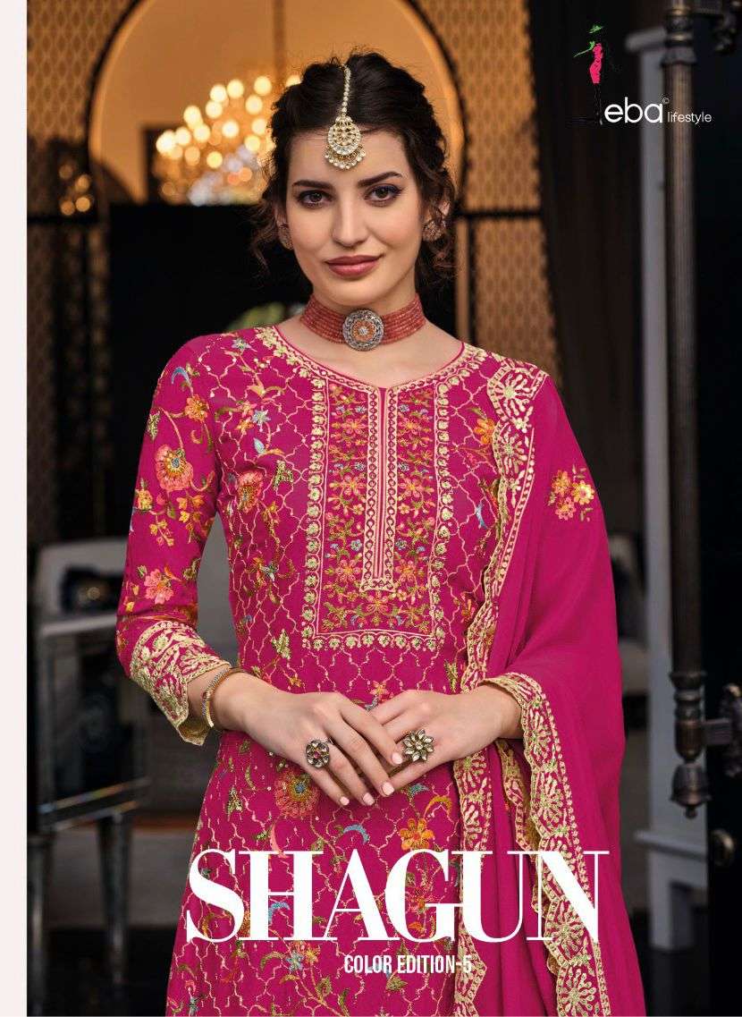 shagun color edition designer chinon suit 