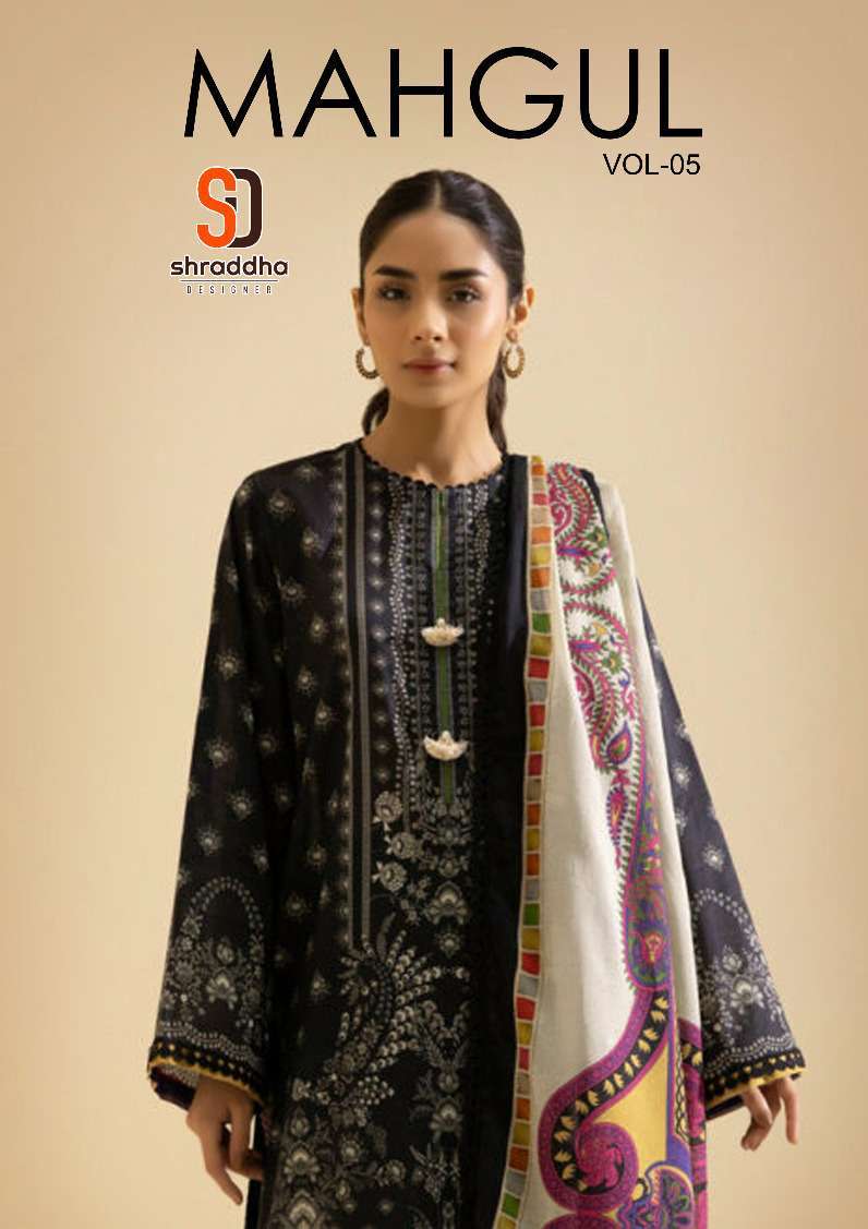 shraddha mahgul vol 5 series 5001-5004 lawn cotton suit 