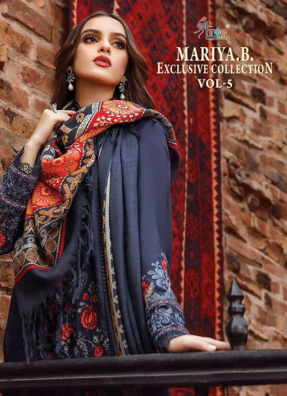 shree fabs maria b exclusive vol 5 series 2506-2513 rayon cotton suit 