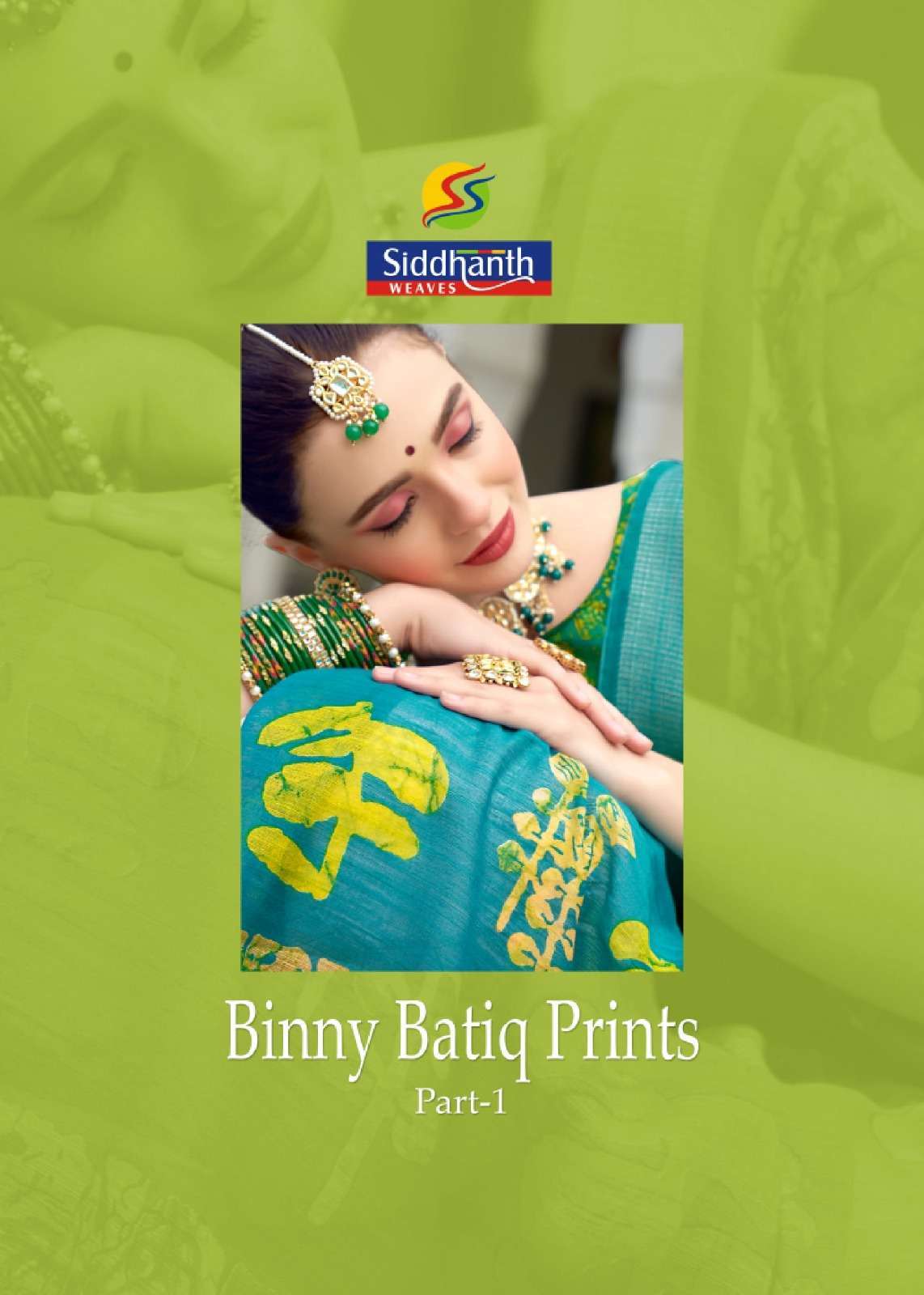 siddhanth binny batiq prints series 7001-7008 cotton base saree