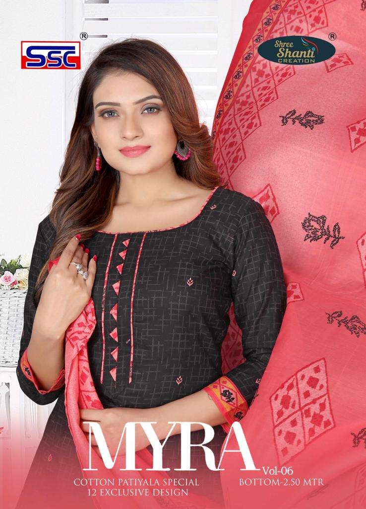 SSC Myra Vol-6 series 1001-1012 Pure Soft Cotton suit