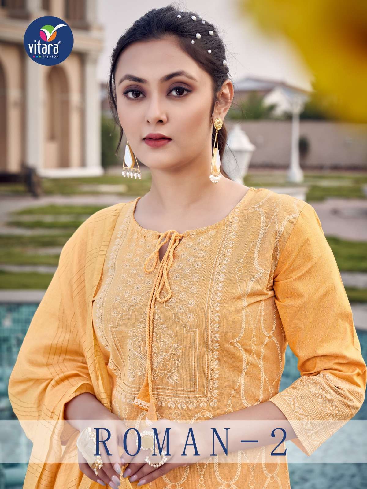 vitara roman vol 2 series 1001-1004 cotton readymade suit 