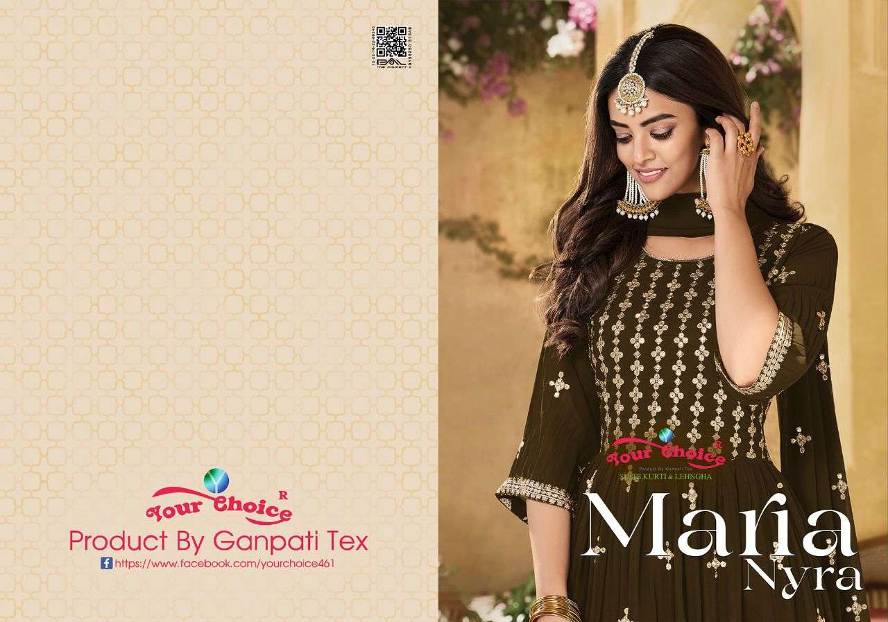 your choice maria nyra blooming georgette suit 