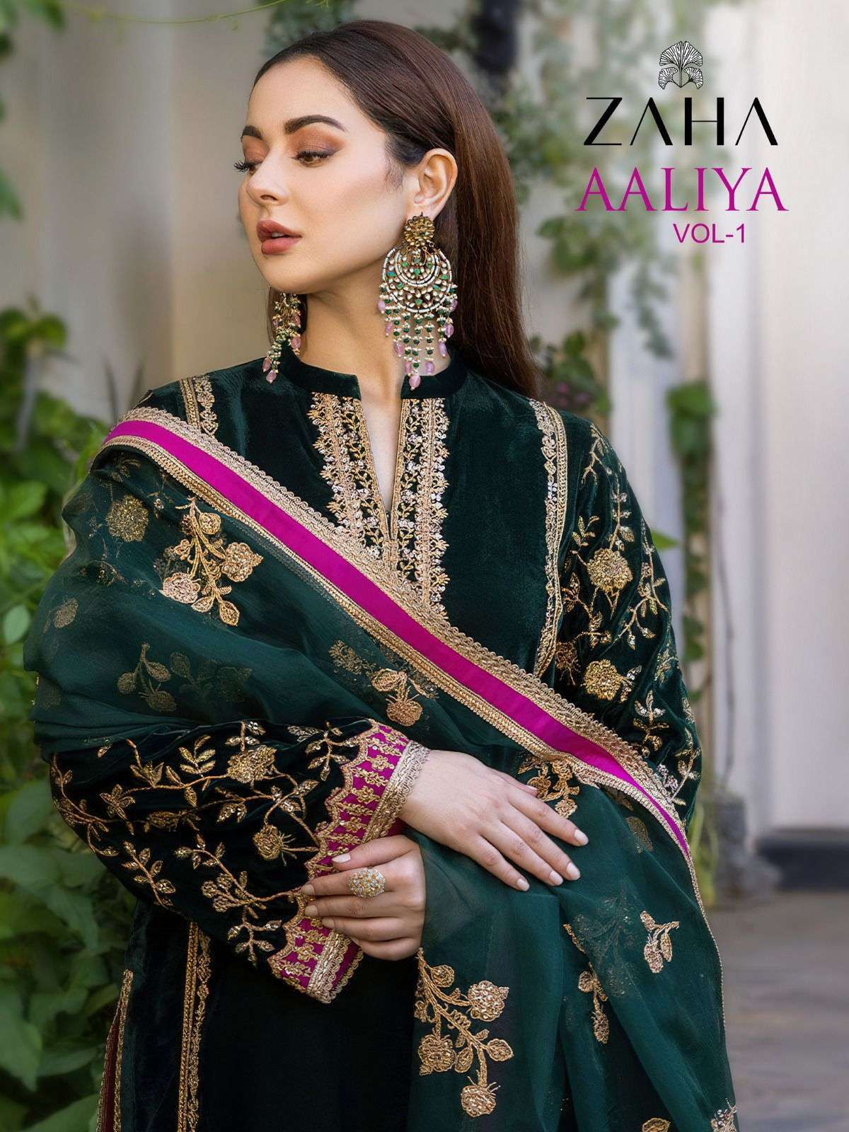 zaha aaliya vol 1 series 10120-10122 georgette suit 