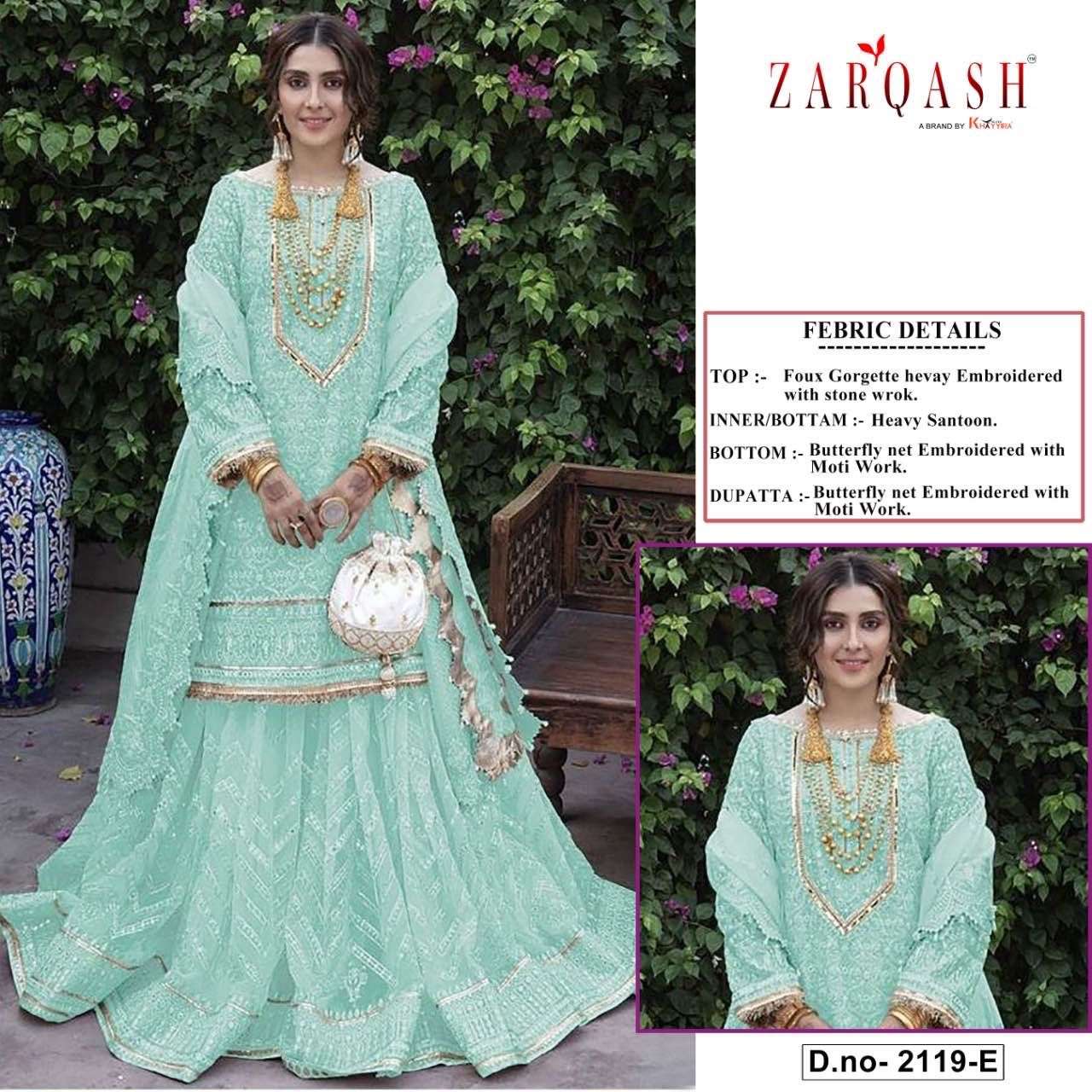 zarqash ramsha hits vol 7 2119 faux heavy embroidered suit 