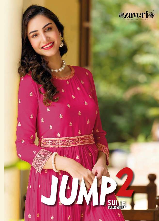 zaveri jumpsuit vol 2 designer chinon kurtis