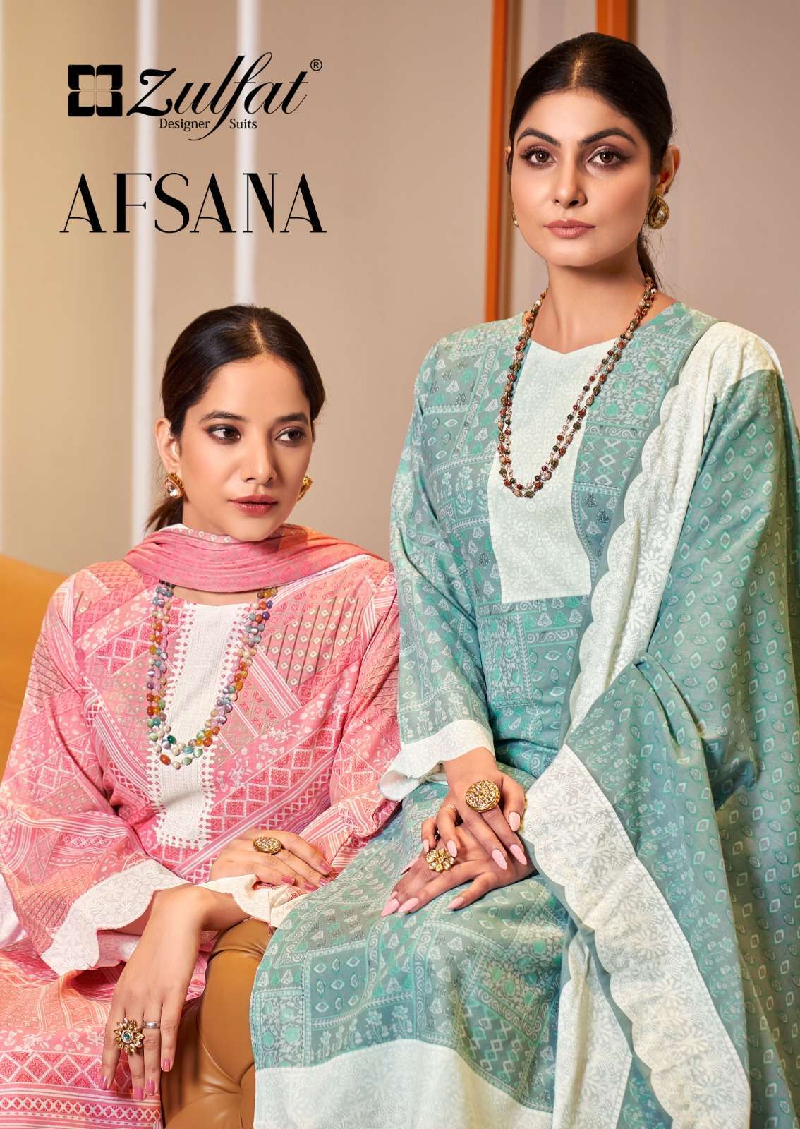 zulfat afsana series 476001-476010 Pure Cotton suit