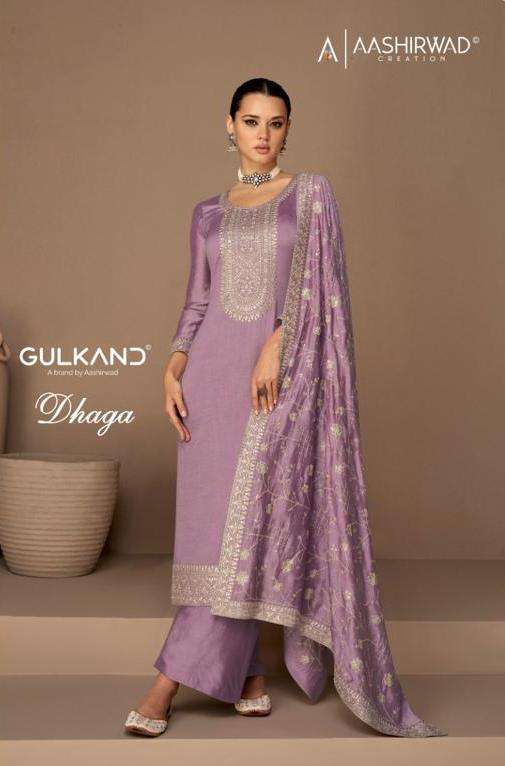 aashirwad gulkand dhaga series 9522-9527 premium silk suit 