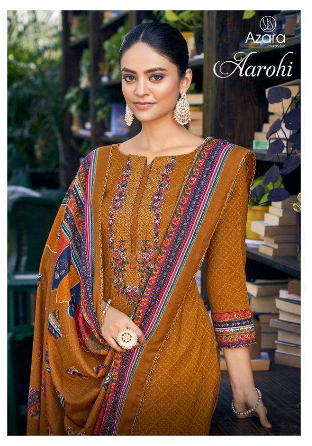 azara aarohi series 47001-4700 cotton slub suit 