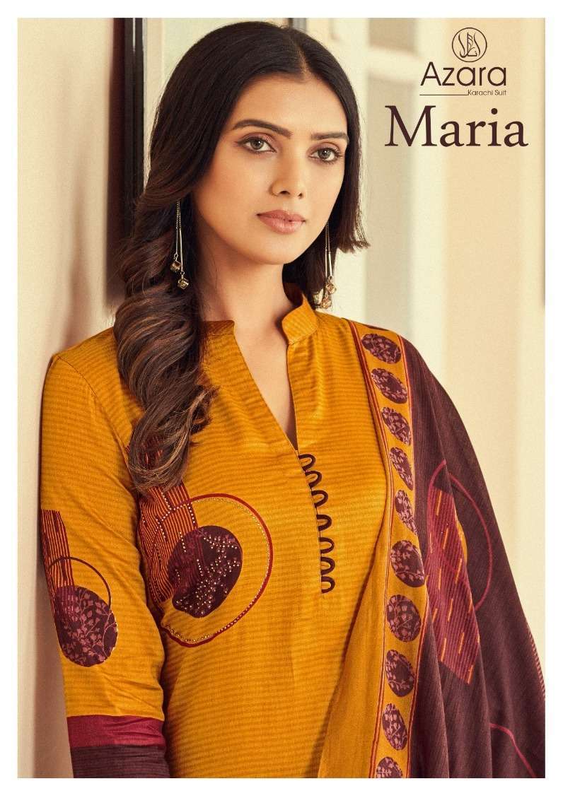 azara maria series 54001-54006 pure zam cotton suit